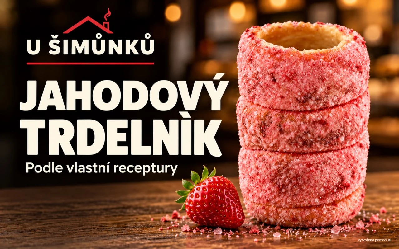 Jahodový trdelník